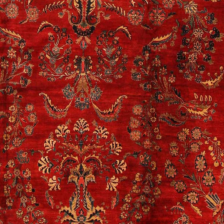 19th Century Antique Sarouk Persian Rug