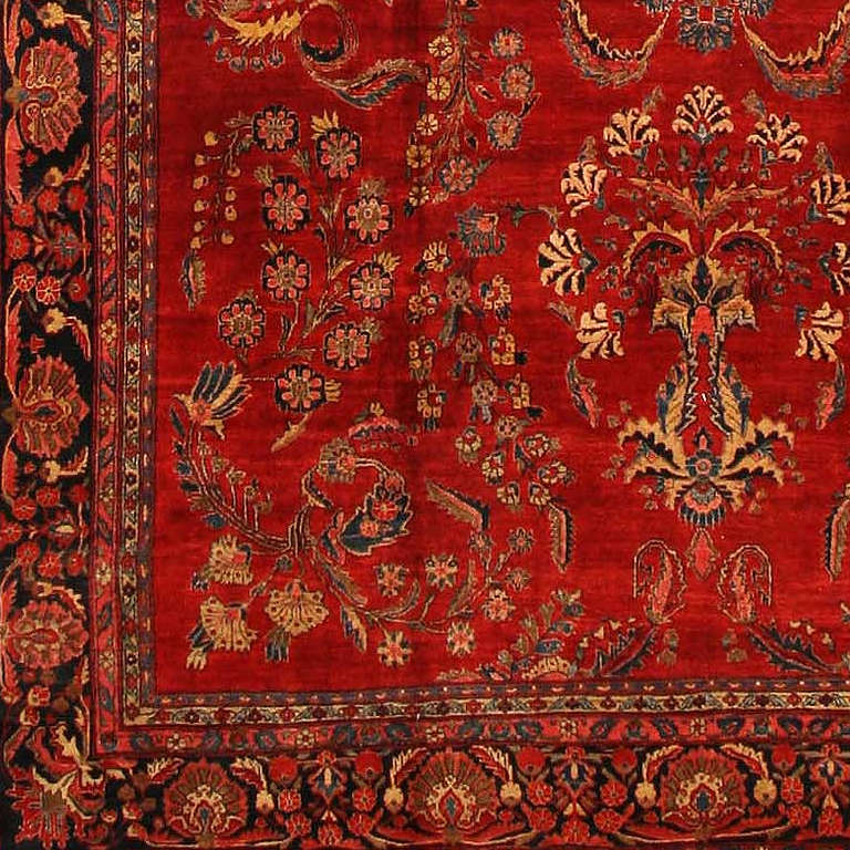 Antique Sarouk Persian Rug 1