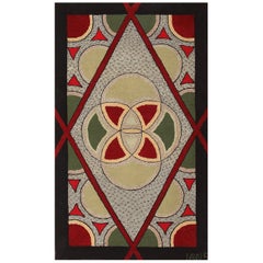 Art Deco American Hooked Rug