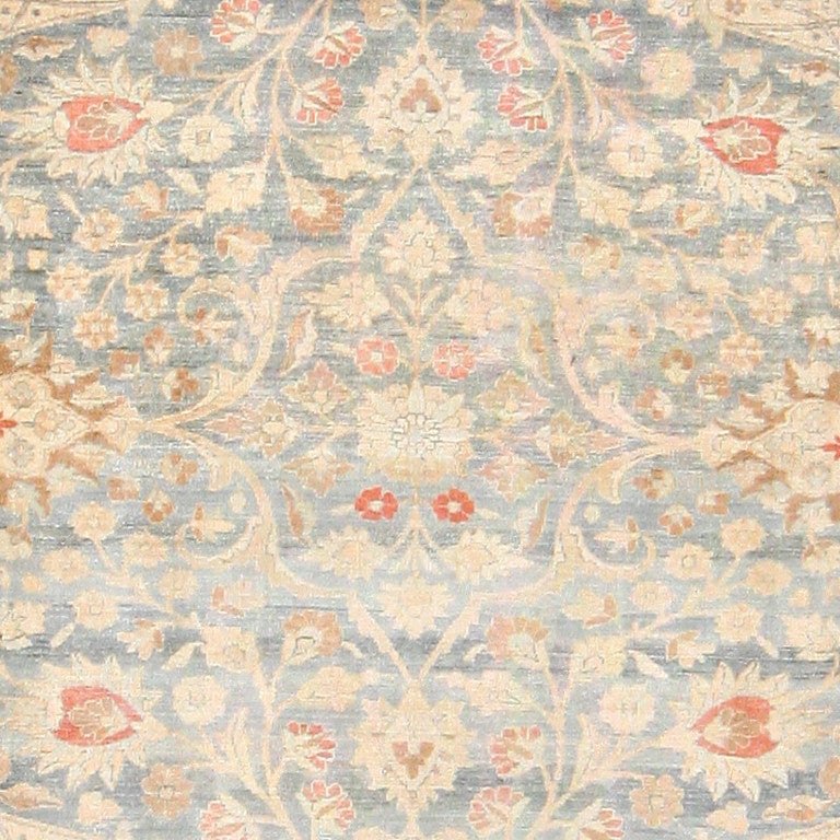 Wool Beautiful Light Colored Antique Persian Khorassan Rug