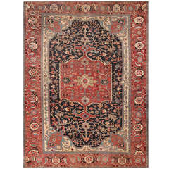 Antique Heriz Serapi Rug, Provenance, Dustin Hoffman