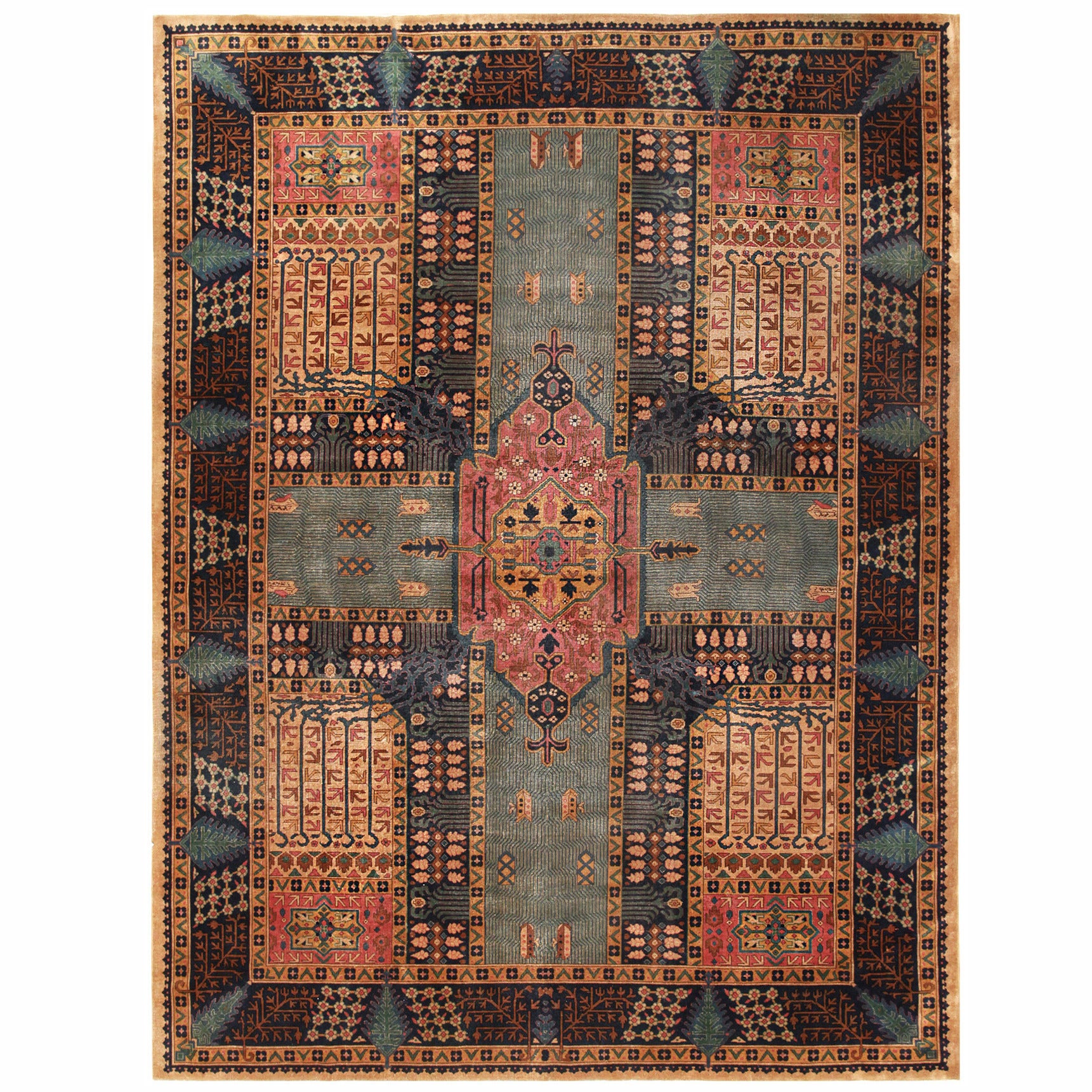 Room-Sized Antique Indian Carpet