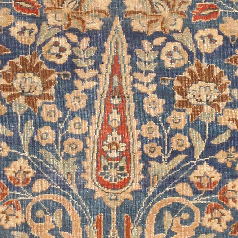 Hand-Woven Antique Persian Khorassan Rug
