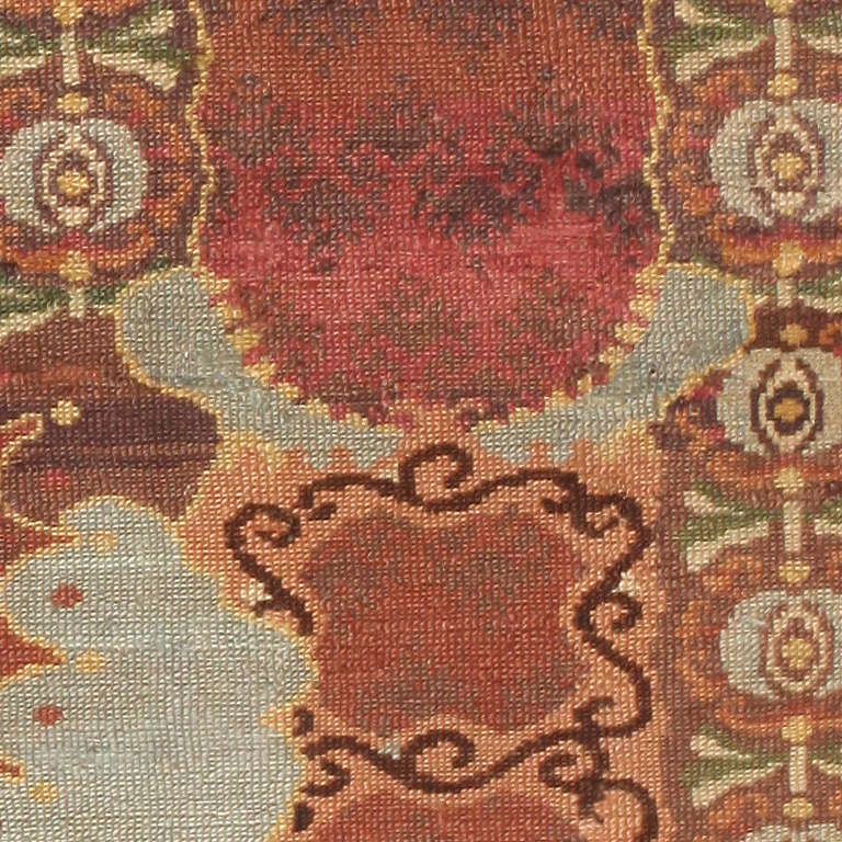 Art Nouveau Antique Ukrainian Rug