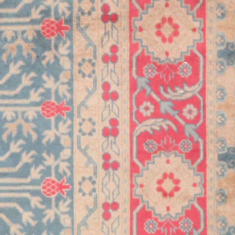 Russian Vintage East Turkestan Khotan Rug