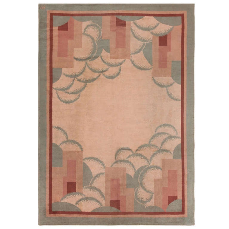 French Art Deco Rug at 1stDibs
