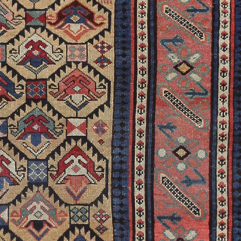 19th Century Antique Caucasian Kuba Runner with Provenance, Dustin Hoffman's NYC Apartment