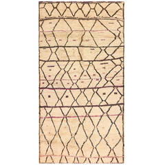 Vintage Moroccan Beni Ourain Rug