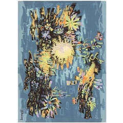 Vintage French Tapestry By R. Debiey 10