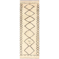 Vintage Moroccan Beni Ourain Rug 1