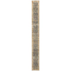Antique Persian Kerman Runner Rug. Size: 2 ft 5 in x 22 ft (0.74 m x 6.71 m)