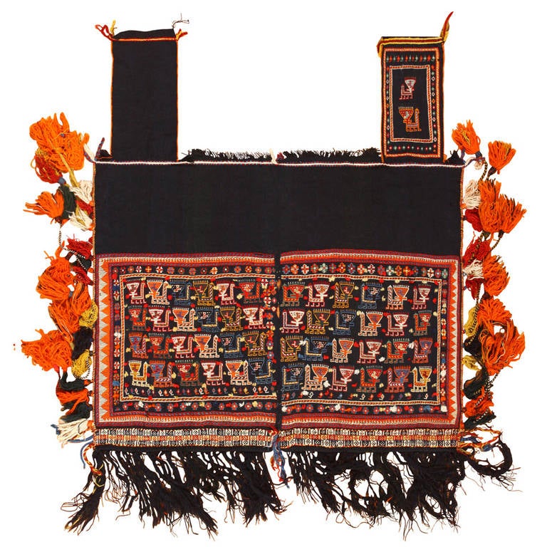 Collectible Antique Persian Qashqai Tribal Horse Cover For Sale at 1stdibs