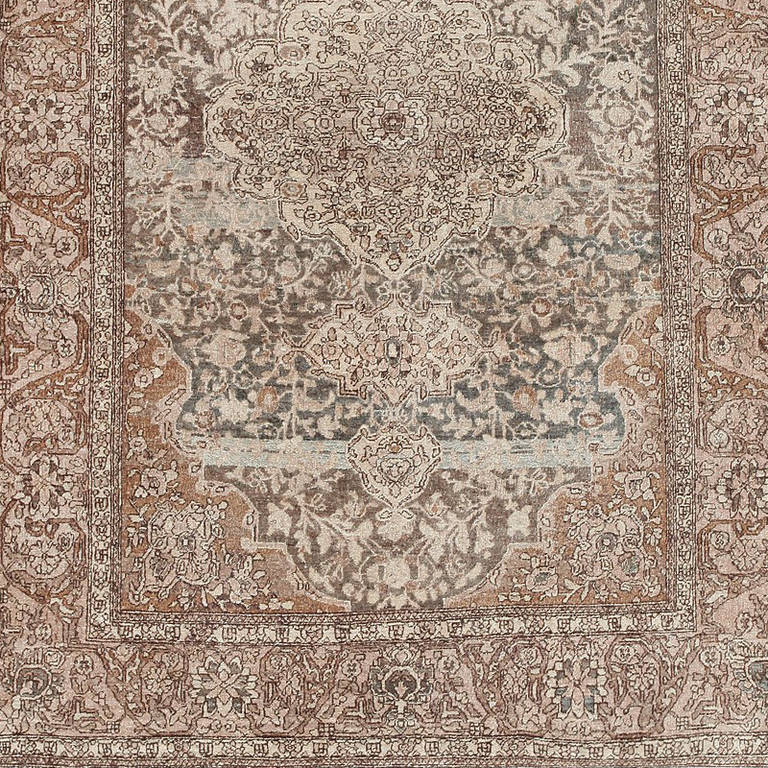 Antique Persian Esfahan Carpet
