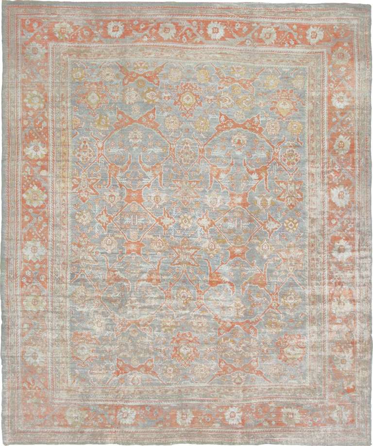 Antique Angora Oushak Rug or Carpet from Turkey 1