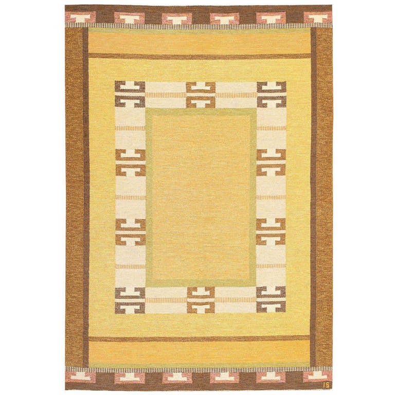 Ingegerd Silow rug, mid-20th century, offered by Nazmiyal