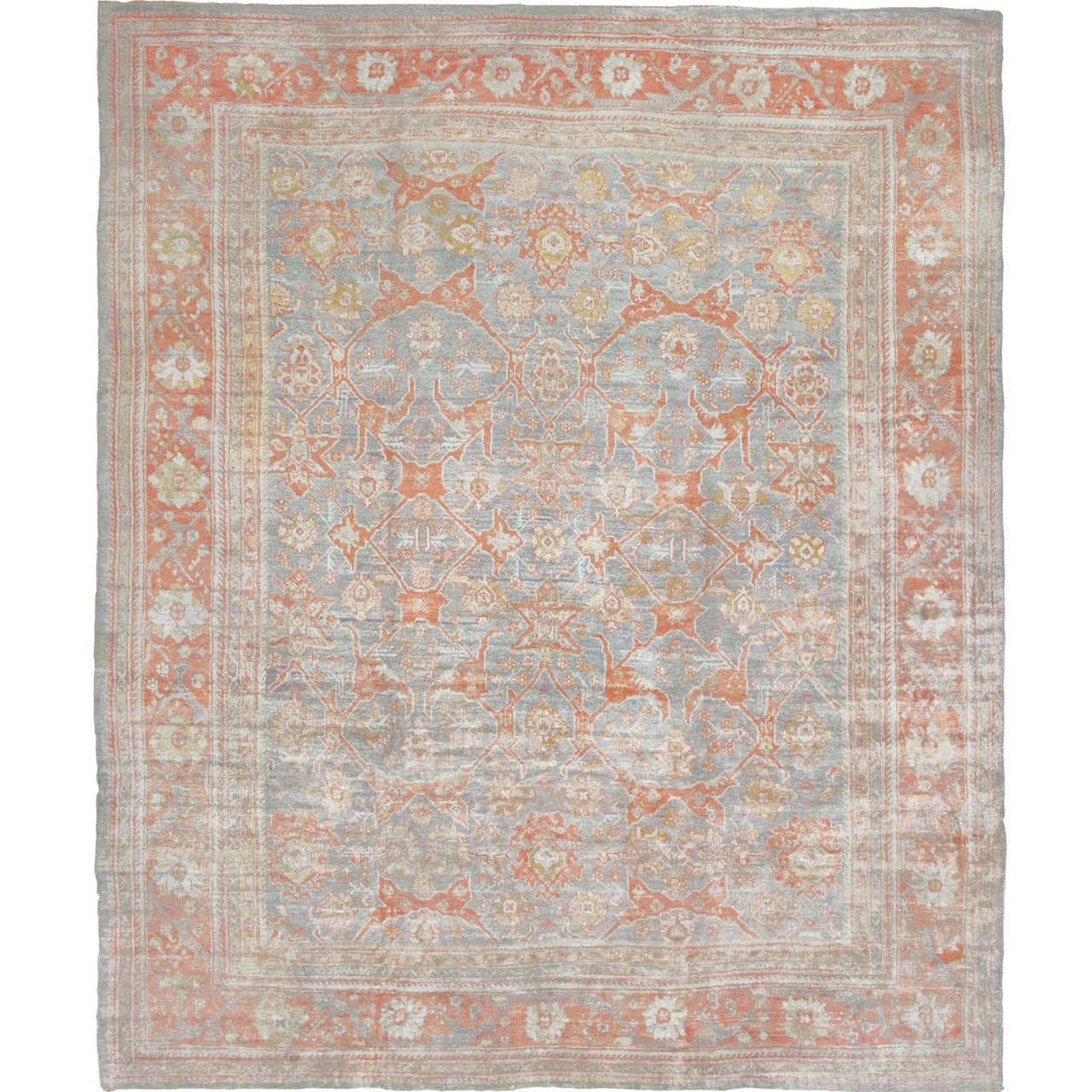 Antique Angora Oushak Rug or Carpet from Turkey