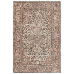 Antique Persian Esfahan Carpet