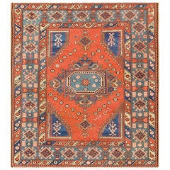 Antique Tribal Turkish Bergama Rug