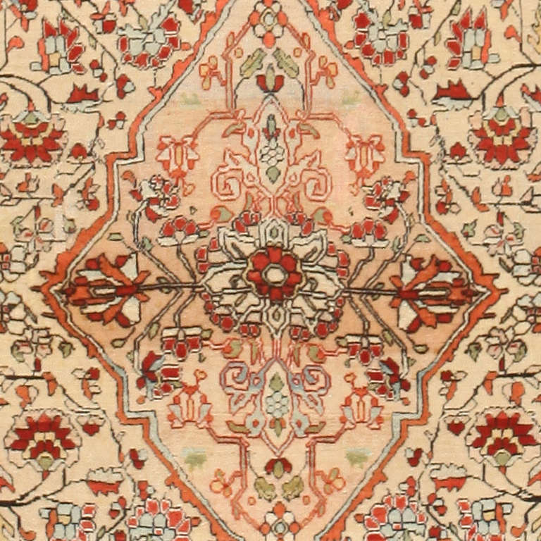 Wool Antique Mohtashem Kashan Persian Rug 47051
