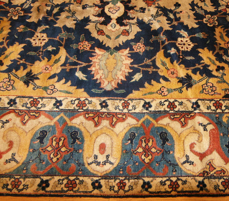 Wool Antique Persian Tabriz Rug
