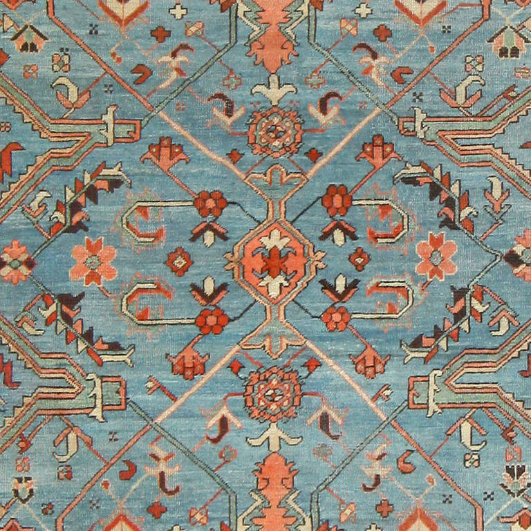 Antique Persian Heriz Serapi Carpet 1