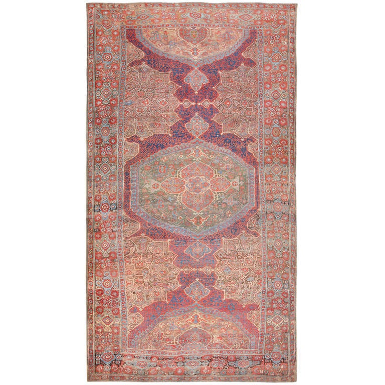Large Turkish Oushak rug, 17th century, offered by Nazmiyal