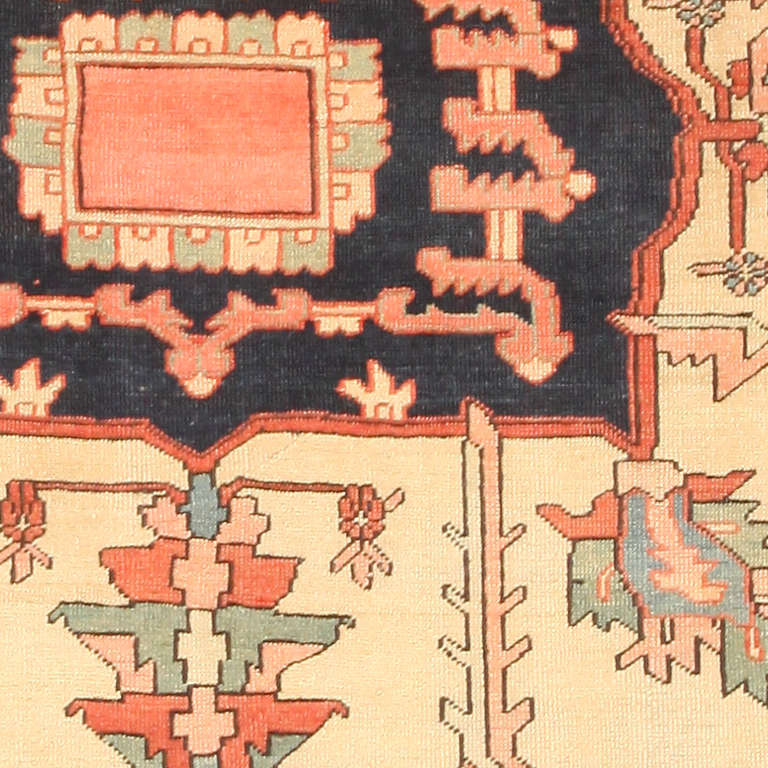 Antique Persian Serapi Rug