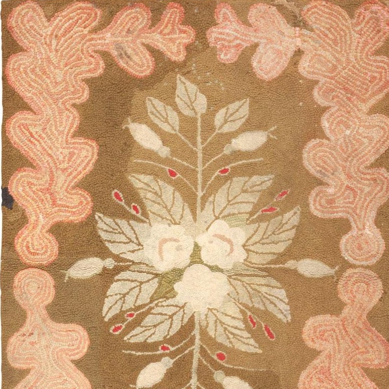American Antique Hooked Rug