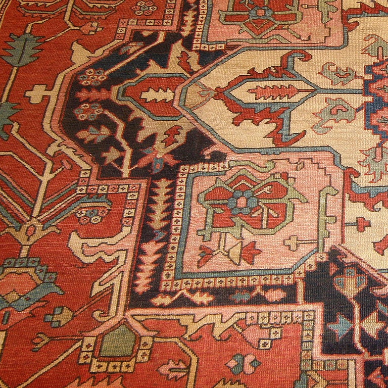 Antique Bakshaish Rug For Sale at 1stdibs