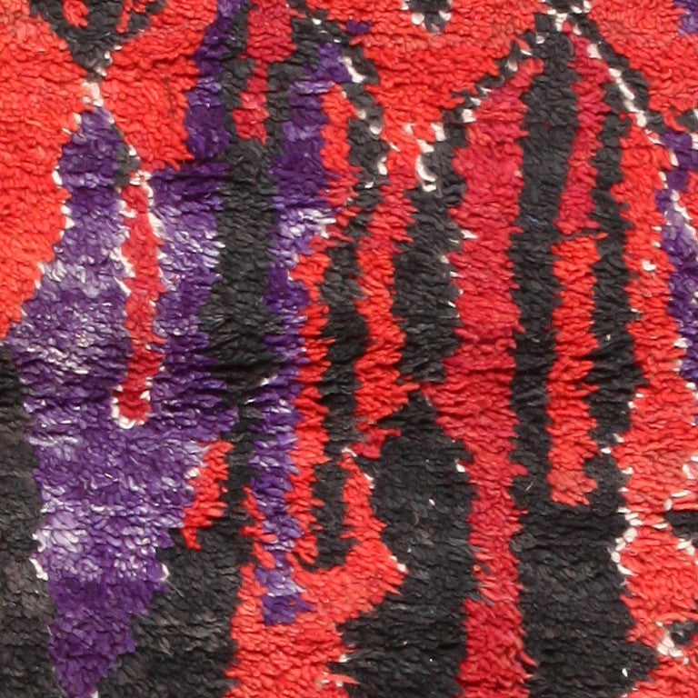 Vintage Moroccan Rug In Excellent Condition In New York, NY