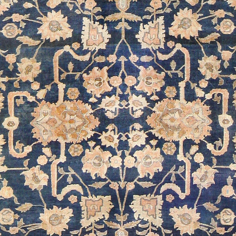 Antique Indian Floral Rug For Sale at 1stdibs