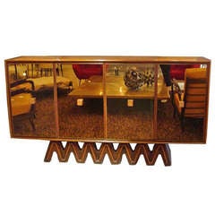 Vintage A Rare and Exceptional Mirrored Sideboard by Osvaldo Borsani