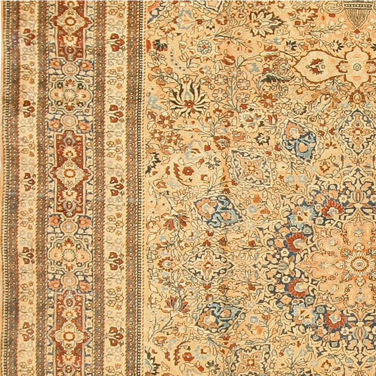 Hand-Knotted Antique Khorassan Carpet