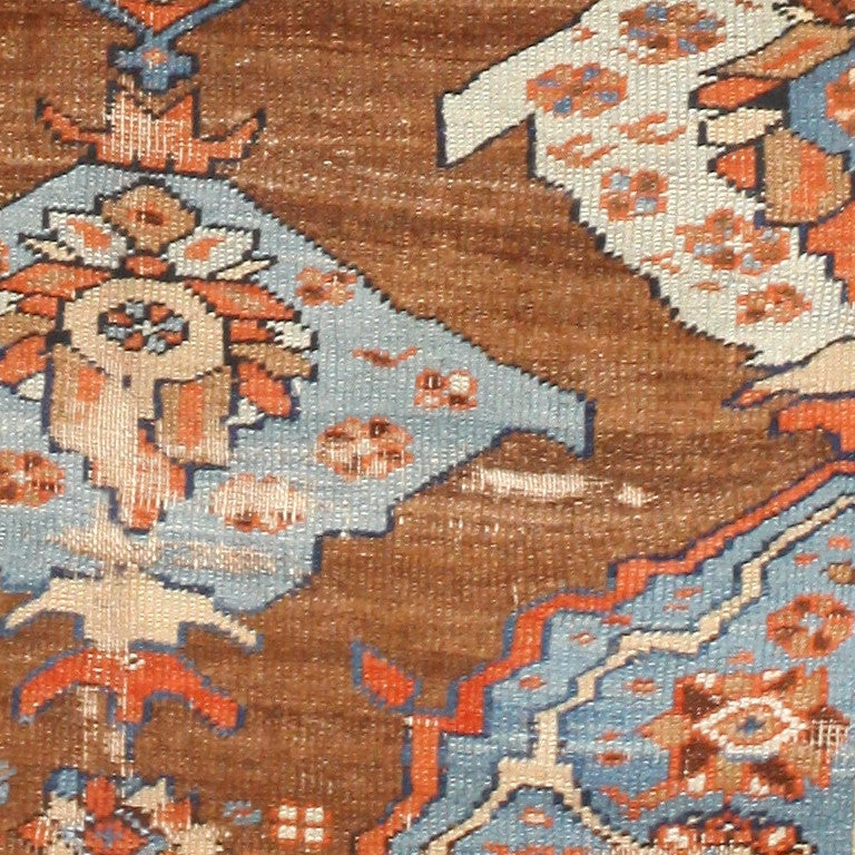 19th Century Antique Persian Bakshaish Carpet