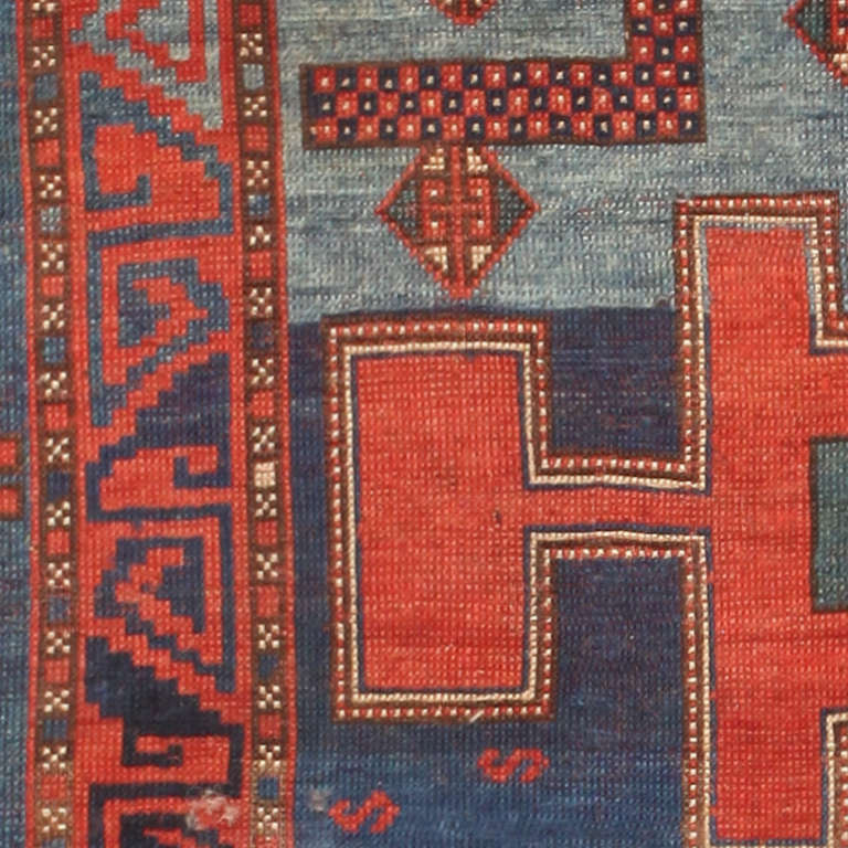 Georgian Antique Kazak Caucasian Rug