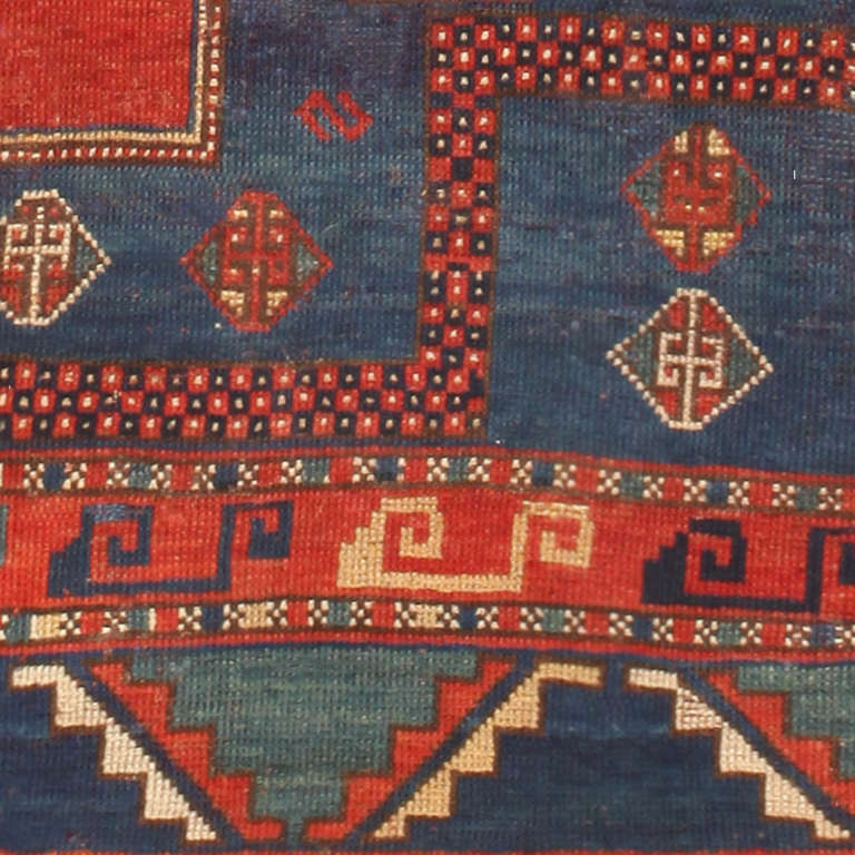 20th Century Antique Kazak Caucasian Rug