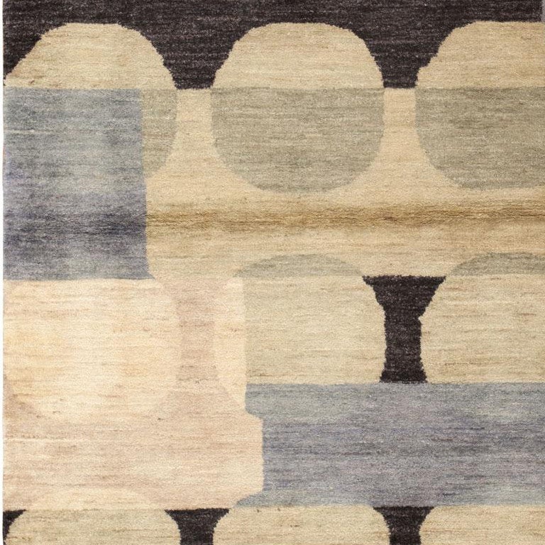 Hand-Knotted Modern Rug