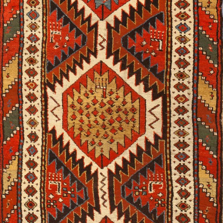 Tribal Antique Persian Kurdish Rug