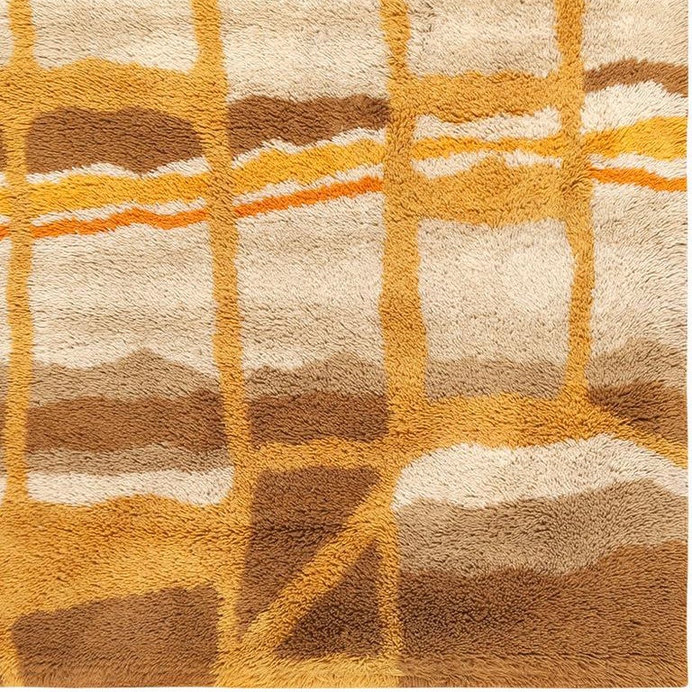Vintage Swedish Deco Rug For Sale at 1stdibs