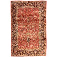 Antique Silk Kashan Persian Rug Antique Silk Kashan Persian Rug