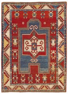 Antique Kazak Prayer Rug