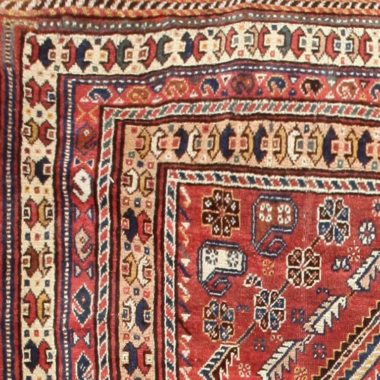 Wool Antique Persian Tribal Gashgai (Qashqai) Rug
