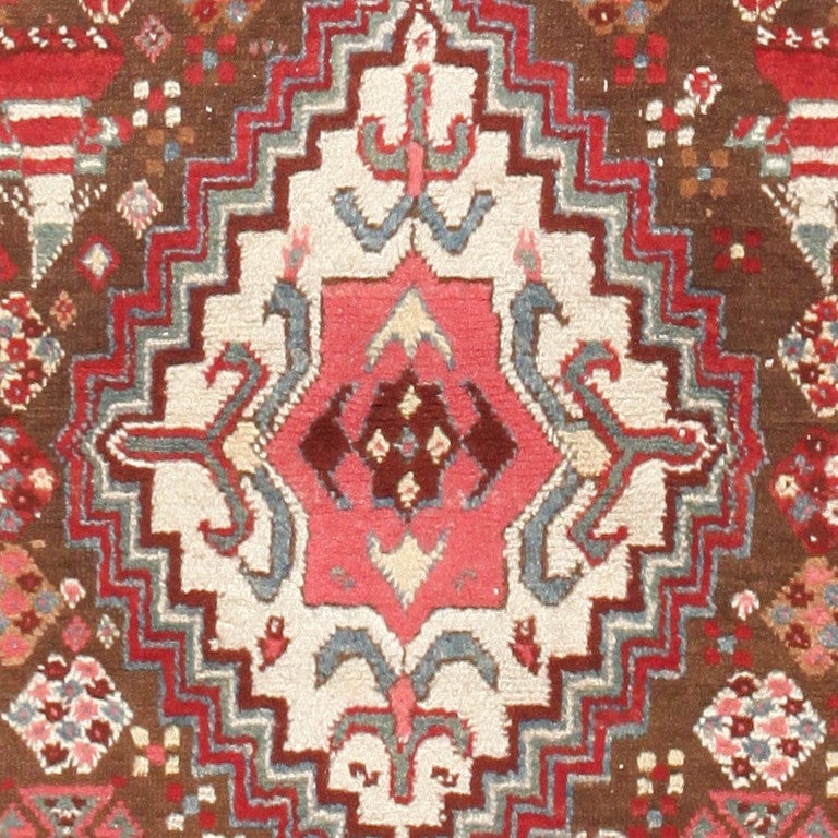 Rare Antique Caucasian Kazak Runner. Size: 3 ft 4 in x 10 ft 6 in In Excellent Condition In New York, NY