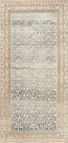 Antique Light Blue Khotan Carpet from East Turkestan