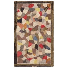 Antique Hooked American Rug