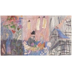 Vintage Scandinavian Tapestry Vintage Scandinavian Tapestry