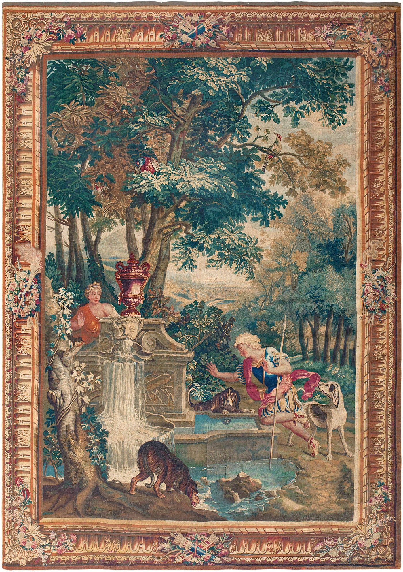 Antique 18th Century French Mythological Tapestry