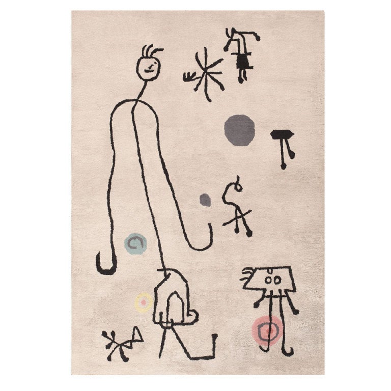 Miro Design Rug Art Deco Rug Inspired by Joan Miro at 1stDibs | joan miro rug