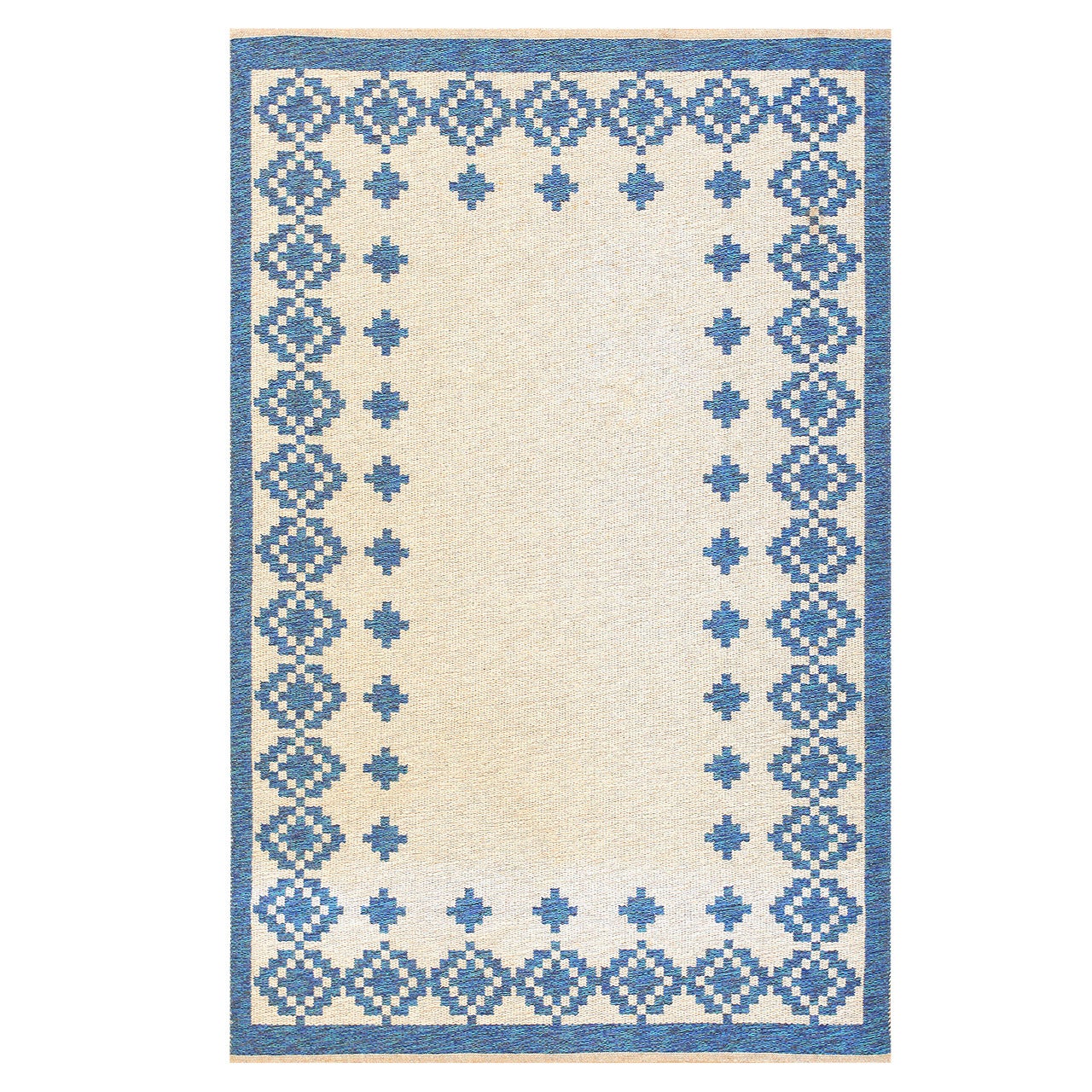 Vintage Double-Sided Swedish Kilim