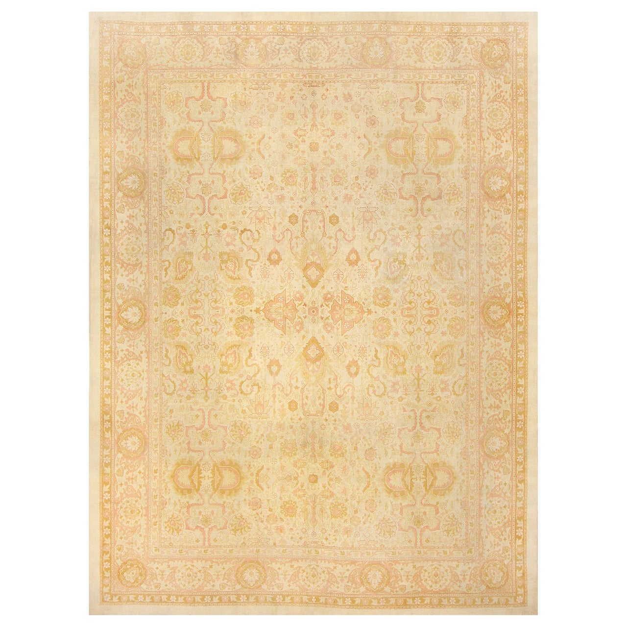 Antique Indian Amritsar Carpet 48001